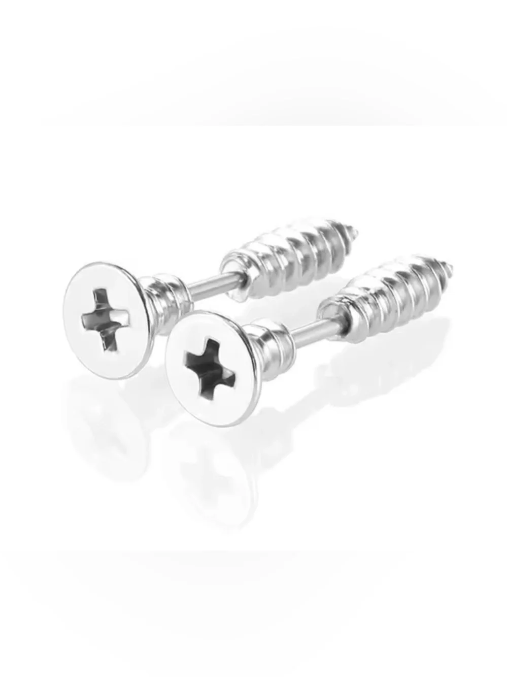 Sterling Silver Screw-Style Cufflinks - Silver‎